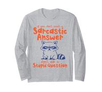 Il Procione Sarcastico Non Fa Domande stupide Maglia a Manica