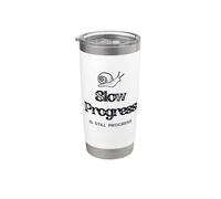 Il progresso lento sta ancora guadagnando lumaca divertente crescita comico Bicchiere termico in acciaio inox doppia parete