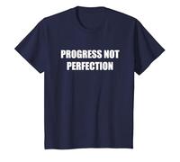 Il Progresso Non la Perfezione Maglietta, Bambini, Navy, 2 Anni