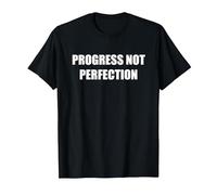 Il Progresso Non la Perfezione Maglietta, Uomo, Nero, XXL