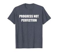 Il Progresso Non la Perfezione Maglietta, Uomo, Pervinca, XL