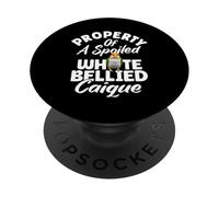 Il proprietario dell'uccello del custode ha rovinato il caicco dal ventre bianco PopSockets PopGrip Adesivo