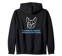 Il Proprietario di Boston Terrier American Gentleman Boston Terrier Felpa con Cappuccio