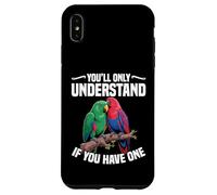 Il proprietario di un uccellino Electus Parrot ha un pappagallo Electus Custodia per iPhone XS Max