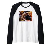 Il Pugile Chris Eubank in Un Incontro di Boxe ad Angolo Maglia con Maniche Raglan