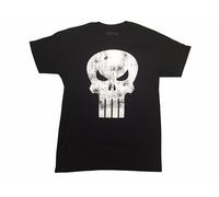Il Punitore Bianco Logo Teschio Affliggere Marvel Comics T-Shirt
