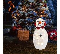 Il pupazzo di neve di Natale a LED illumina l'ornamento della lanterna per