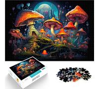 Il puzzle da 1000 pezzi "funghi" per adulti è una sfida educativa ed è adatto a tutta la famiglia per adolescenti dai 14 anni in su, 50 x 75 cm