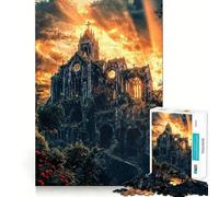 Il puzzle da 1000 pezzi "La Cattedrale delle Rose" per adulti, un gioco di logica e divertimento rilassante, con taglio di alta qualità e pregevole fattura 38x26cm