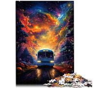 Il puzzle da 1000 pezzi per adulti con Galaxy Bus è un puzzle di apprendimento per tutta la famiglia e per adolescenti dai 14 anni in su, 50 x 75 cm