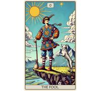 Il Puzzle Di Tarocchi Del Giullare In Legno Unico Pezzi Di Fantasy Puzzles Fp0