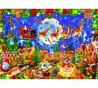 Il Puzzle Jigsaw Da 1000 Pezzi Di Natale Di Babbo Natale Sta Arrivando In Città
