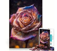 Il puzzle "La Rosa dell'Universo" per adolescenti, composto da 1000 pezzi, ideale per esercitare la mente, per il gioco di gruppo, con taglio di precisione e come regalo per le festività 50x75cm