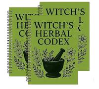 Il Quaderno dell'Erborista Incantato - Codice delle Erbe della Strega, Libro a Spirale per Principianti di Streghe ed Erboristeria (3pcs)