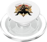 Il rabbino Horah ebreo di Hanukkah balla Jiu Jitso PopSockets PopGrip per MagSafe