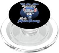 Il ragazzo ama correre mezza maratona Elephant Runner PopSockets PopGrip per MagSafe