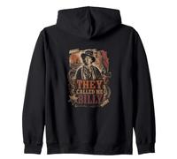 Il Ragazzo Che chiamavano Billy Western Cowboy Sheriff Felpa con Cappuccio