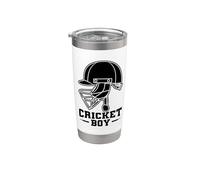 Il ragazzo del cricket L'amante del cricket Gioco da Bicchiere termico in acciaio inox doppia parete