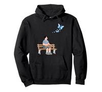 Il Ragazzo Seduto su Una panchina Divertente Design Unisex per Tee Felpa con Cappuccio