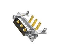 Il rame placcato placcato 3W3 Bend Pin Connector per applicazioni ad alta corrente 40A Design resistente alla corrosione Connettore per saldatura ad alta corrente