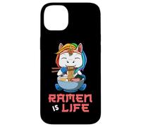 Il Ramen Unicorno Kawaii È Vita Anime Japan Custodia per iPhone 14 Plus