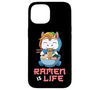 Il Ramen Unicorno Kawaii È Vita Anime Japan Custodia per iPhone 15