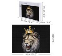Il Re del Leone divertente puzzle in legno arte pittura immagine puzzle decorazione regali 300/500/1000 pezzi
