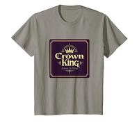 Il re della Corona Gesù è Il re Fede Cristiana Regale Maglietta, Bambini, Ardesia, 6 Anni