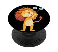 Il re della natura selvaggia incontra il sussurro di un dente di leone PopSockets PopGrip Adesivo