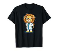 Il re della scienza: Lab Coat Lion per adulti e bambini Maglietta
