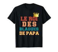 Il Re Delle Scherzi Di Papà Dad Joke Crown Divertente Festa Maglietta