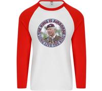 Il Re È Aereo Charles Incoronazione Uomo L/S Baseball T-Shirt