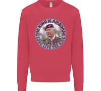 Il Re È In Volo Felpa Jumper Per Bambini Charles Coronation