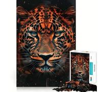 Il Re Leopardo Puzzle da 1000 pezzi per adolescenti Puzzle Gioco stimolante Semplice Divertente Taglio Preciso Babbo Natale Desiderio Scegli 38x26cm