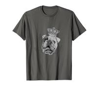 Il Re Medievale Bulldog Maglietta