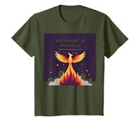 Il Recupero è Possibile Phoenix Rising Inspirational Maglietta