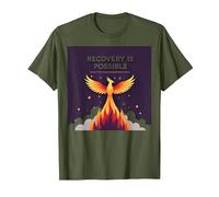 Il Recupero è Possibile Phoenix Rising Inspirational Maglietta