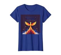 Il Recupero è Possibile Phoenix Rising Inspirational Maglietta, Donna, Blu Reale, XS