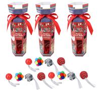 Il regalo cracker natalizio festivo gatto gattino contiene 4 diverse...