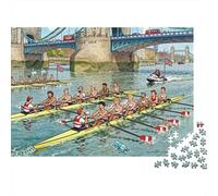 Il Regatta Paddle Clash Puzzle in Legno Impermeabile DIY Puzzles Da 1000 Pezzi Regali Per Adulti Impossibili Giochi Di Impegnativi