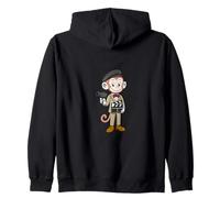 Il Regista di Cute Monkey Human Job Felpa con Cappuccio