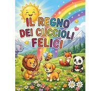 "Il Regno dei Cuccioli Felici": Libro da colorare per bambini