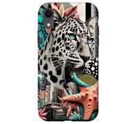 Il regno di leopardo nella giungla della città Custodia per iPhone XR