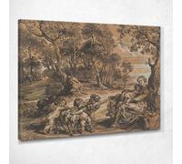 Il Resto Della Fuga In Egitto Peter Paul Rubens, ppr278 quadro stampato su tela