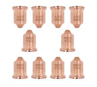 Il ricambio durevole per la torcia al plasma include 10 elettrodi modello 220842 e ugelli da taglio modelli 220990 220816 e cappuccio protettivo modello 220993 220990 10 pezzi