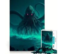 Il richiamo di Cthulhu Puzzle da 1000 pezzi per ragazzi Puzzle Gioco stimolante Gioco semplice e divertente Taglio preciso Babbo Natale Desiderio Scegli 50x75cm