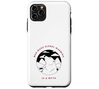 Il riscaldamento globale creato dall'uomo è un mito (Grafica dell'orso polare) Custodia per iPhone 11 Pro Max