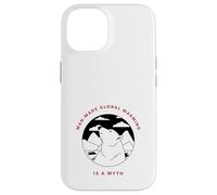 Il riscaldamento globale creato dall'uomo è un mito (Grafica dell'orso polare) Custodia per iPhone 14