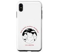 Il riscaldamento globale creato dall'uomo è un mito (Grafica dell'orso polare) Custodia per iPhone XS Max