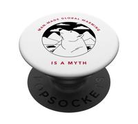 Il riscaldamento globale creato dall'uomo è un mito (Grafica dell'orso polare) PopSockets PopGrip Adesivo